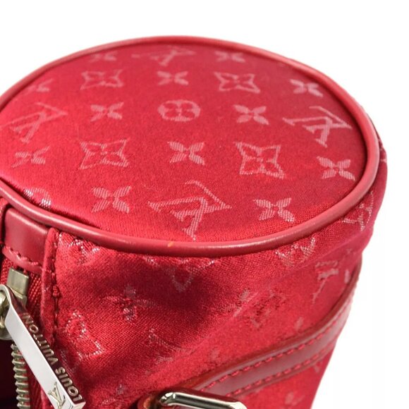 Louis Vuitton Red Monogram Satin Little Papillon - Picture 4 of 9